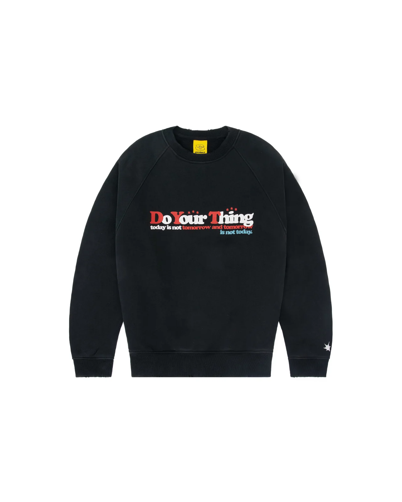 BLACK_SWEATSHIRT_FRONT_8034ed62-7dd0-4117-bd8f-2ad9b101f46a Protect London Today Washed Crewneck